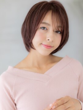 カバーヘア ブリス 戸田公園西口店(COVER HAIR bliss) ココアブラウンひし形マッシュショートボブX戸田公園30代40代