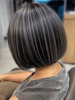 シャルムバイケンジ(Charm.by KENJE)&nbsp;デザインカラーバレイヤージュ細めハイライト白髪ぼかし東京銀座