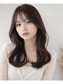 韓国風レイヤーカット_調布顔周りハッシュカット前髪カット