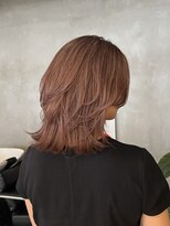 ブルックス レイヤーカット×ピンクベージュ