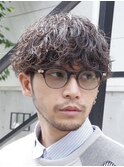 渋谷シャドウパーマ波巻きツイストスパイラルフェザーパーマ緩め