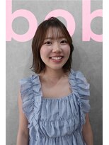 フランチェスカドットボブ(francesca.bob) 切りっぱなしボブ×ゆる巻き