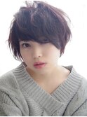 T.大人かわいいグレージュひし形シルエットエアリーボブ