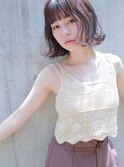 [Ravo]＊外ハネウェット束感ボブ＊THROWカラー