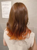 モッズ ヘア 宇都宮店(mod's hair) 裾カラー　オレンジ