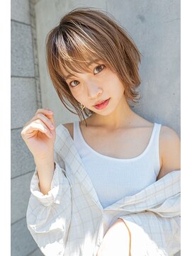 クラン(clan) #ショコラベージュ#ボブウルフカール#ベビーバング