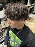 波巻きスパイラルパーマ ツイストスパイラルパーマ マッシュ