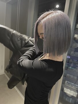 エイト 神戸三宮店(EIGHT) 【EIGHTKobe三宮店】島本  R G B ラベンダーグレーボブ