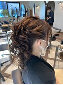 【八角】カールしっかりめ大人ポニテ