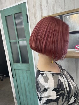 デスト 大宮(DEST) ピンクカラー/ワンレンボブ/ピンクベージュ/ショート[大宮駅]