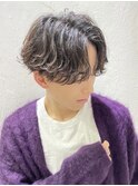 波巻きスパイラルパーマツイストスパイラルパーマセンターパート