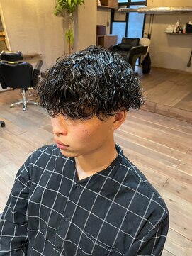 シリー 南風原店(SILLY) 沖縄メンズ波巻きスパイラルパーマ