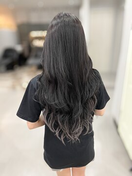 エレクシィ(ELEXY) ブラック×ホワイトシルバー　グラデシールエクステ