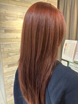 アイディー バイ ケンジ(id. by KENJE)&nbsp;ダブルカラーブリーチなしオレンジチェリーブラウンレイヤー