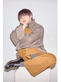 20代30代ナチュラルマッシュショート×ピンクカラー