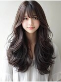 ★暗めカラーグランマッシュフェイスフレーミングデザインカラー