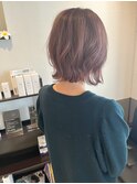 レイヤーボブ　カシスカラー
