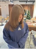 ブラウンベージュ×レイヤーカット