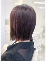 パシフィックダズールバトン(Pacific Dazzle baton) 切りっぱなしボブ×バイオレットブラウン