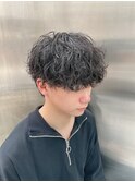 スパイラルパーマ　波まきパーマ　としお
