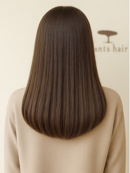 プランツヘアー 高宮店(Plants hair)の写真/【高宮駅直結】手触り抜群のサラサラストレートをダメージレスに…。気になるお悩みを綺麗に解消♪
