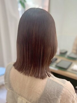 ネオリーブ クーロ(Neolive curro) 結べる長さのボブ×縮毛矯正[ボブ/酸性ストレート/髪質改善】