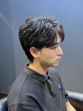 ビーダンディー(Bee dandy) ビジネスツーブロックショートウルフ ナチュラルセンターパート