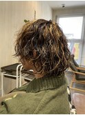 ハイライト×プードルパーマ