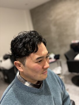 メンズカット+ミックスパーマ