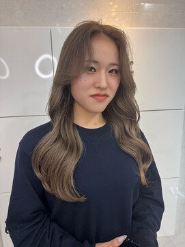 アリープアウル(ALEAP owl) ダブルカラー/ハイトーンベージュ/レイヤーロング