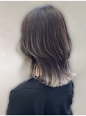 冬映え◎くびれミディ×ラベンダーグレージュカラー