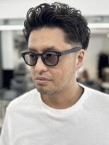 バーバーミキ(BARBER MIKI)&nbsp;ウェーブパーマ/フェザーパーマ/40代髪型