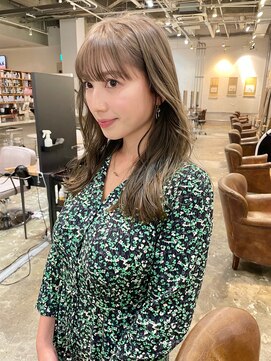 ノラ ヘアーサロン(NORA HAIR SALON) ナチュラル小顔前髪あり後れ毛サイドバング結べるボブくびれヘア