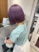 テトラ バイ ネオリーブ 横浜西口店(tetra by neolive)&nbsp;切りっぱなし　ミニボブ　ハイトーン　ブルーラベンダー横浜★