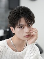 トゥルークリエイション 渋谷(True Creation SHIBUYA) MEN’S HAIR/ブルーブラック/フェザーパーマ/渋谷/韓国ヘア