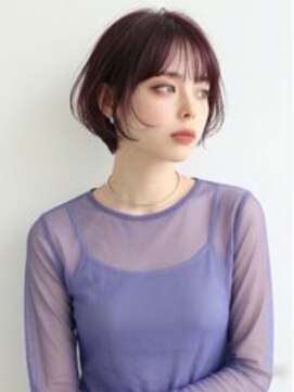 アールイーノウン 阿倍野区昭和町店(re; nown) 大人可愛い20代30代40代小顔ひし形ショートボブ前下がり
