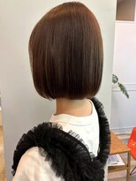 アトリエ タキ(atelier.taki)&nbsp;小顔カット 艶髪 暖色チェリーブラウン コンパクトボブ ミニボブ
