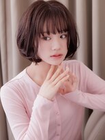 カバーヘア ブリス 北浦和(COVER HAIR bliss)&nbsp;黒髪ダークアッシュ大人ショートヘア立体感丸みボブ20代30代Z