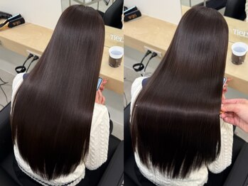 ティエリー 新宿(Tiely)の写真/自然で柔らかな艶髪へ導く、こだわりの髪質改善＆縮毛矯正＊【髪質改善/縮毛矯正/美髪矯正/新宿】