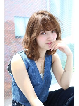 アコテアット ヘア(acote @) 【Neolive & 渋谷店】フリンジバング×ナチュラルミディ
