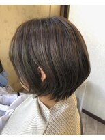 バルス(BLS)&nbsp;ふんわりショートボブ アッシュカラー【 藤枝/髪質改善/カラー】