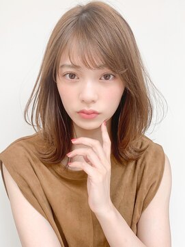 キリ 表参道(kyli) 黒髪 ボブルフ ネビージュ 小顔 外はね くびれ ワンレン*