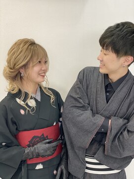 ヘアセットサロンエッジ(Edge) 街歩きデートスタイル