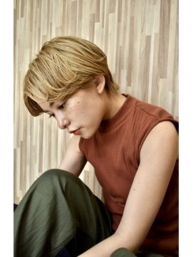 ブゾン(buZon) 【buZonブゾン】ショートマッシュ×ブロンドベージュ