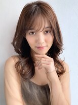 ノラ ギンザ(NORA GINZA) ロング×デジタルパーマ×前髪あり×エギョモリ 20代30代40代