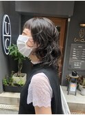 無造作パーマスタイル 【 uiic umeda rira 】