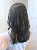 ダークオリーブ_チェリーブラウンフェミニンロング_ba411051