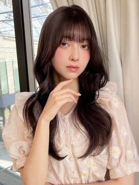 フォルテステラ(FORTE STELLA) 韓国前髪顔まわり×ショコラアッシュふんわりカール【髪質改善】