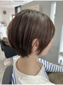 丸みショート◎透明感カラー