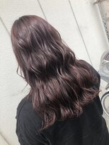 ルッソ チアロ(Lusso chiaro)&nbsp;ピンクブラウン×ゆる巻きロング/30代40代50代